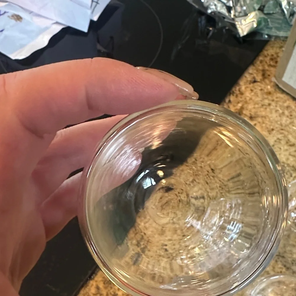 Crate&Barrel Clear Double-Walled Glass Cups